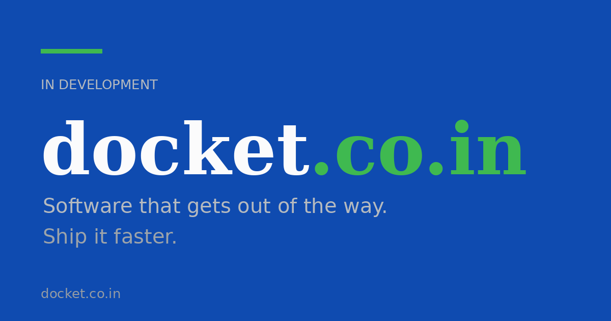Link preview image for docket.co.in